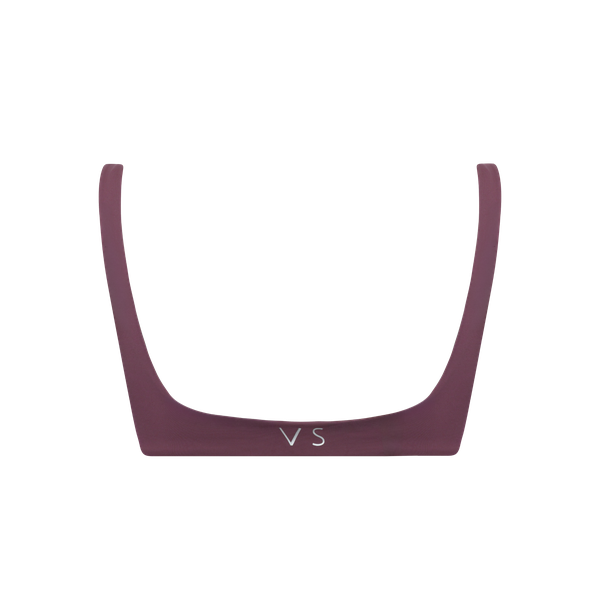 Top Alças Largas Decote Costas Marrom Ébano