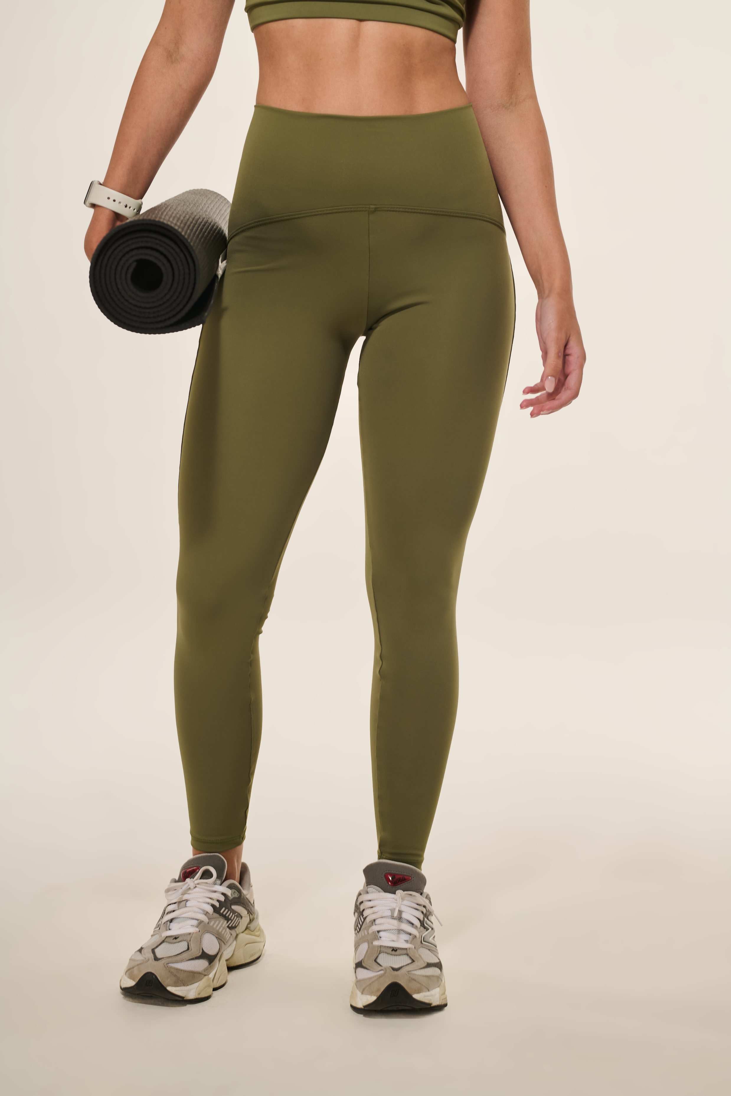 Calça Legging Com Recortes Verde Cancún