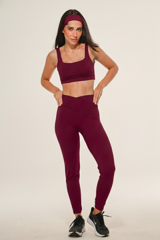 Calça Legging Fitness Cós Cruzado