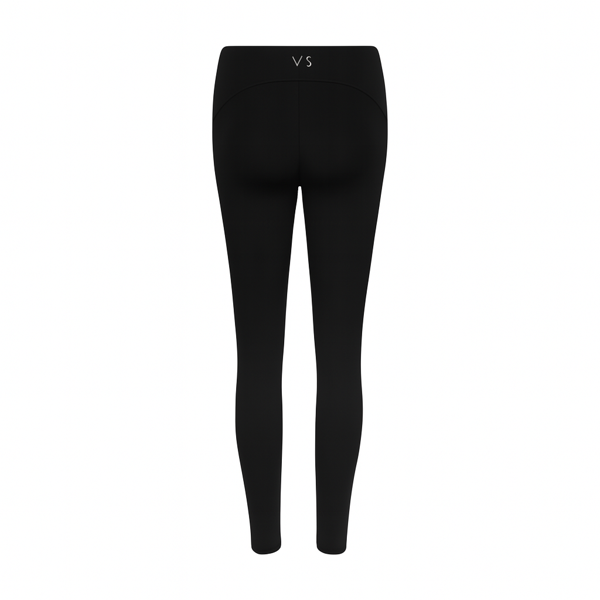 Calça Legging Com Recortes Preto