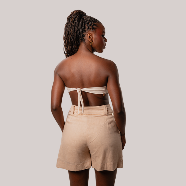 Short de Linho Areia