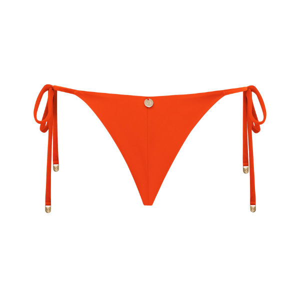Calcinha de Amarrar Tradicional Tangerina