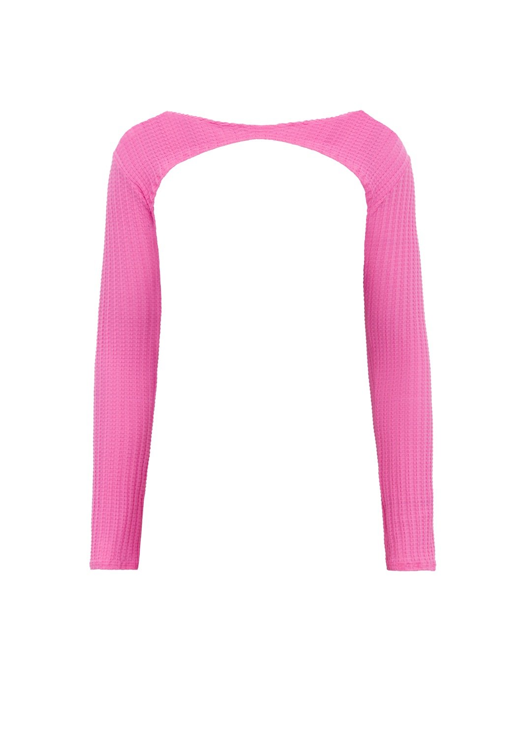 Cropped Manga Longa Rosa Milkshake