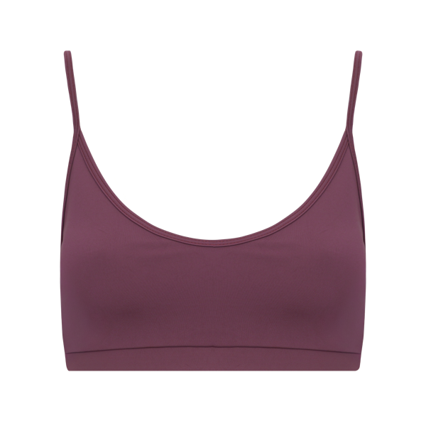 Top Alças Finas Marrom Ébano