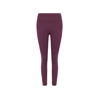 Calça Legging com Recortes Marrom Ébano