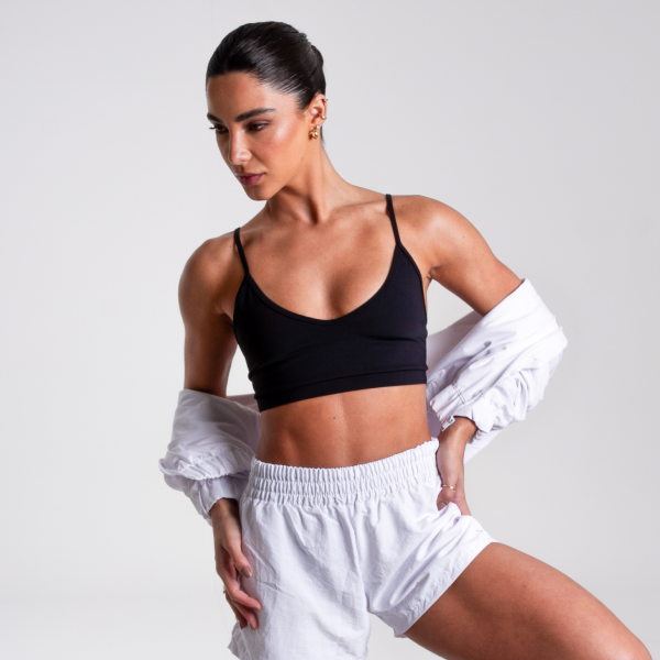 Top Alças Finas Preto