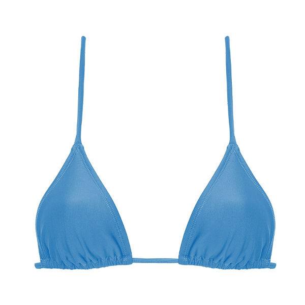 Top Cortininha Azul Celeste