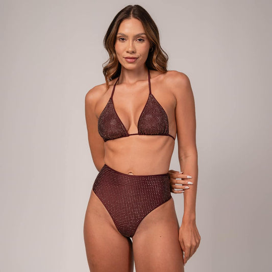 Calcinha Hot Pants Hot Fix Brown Barolo