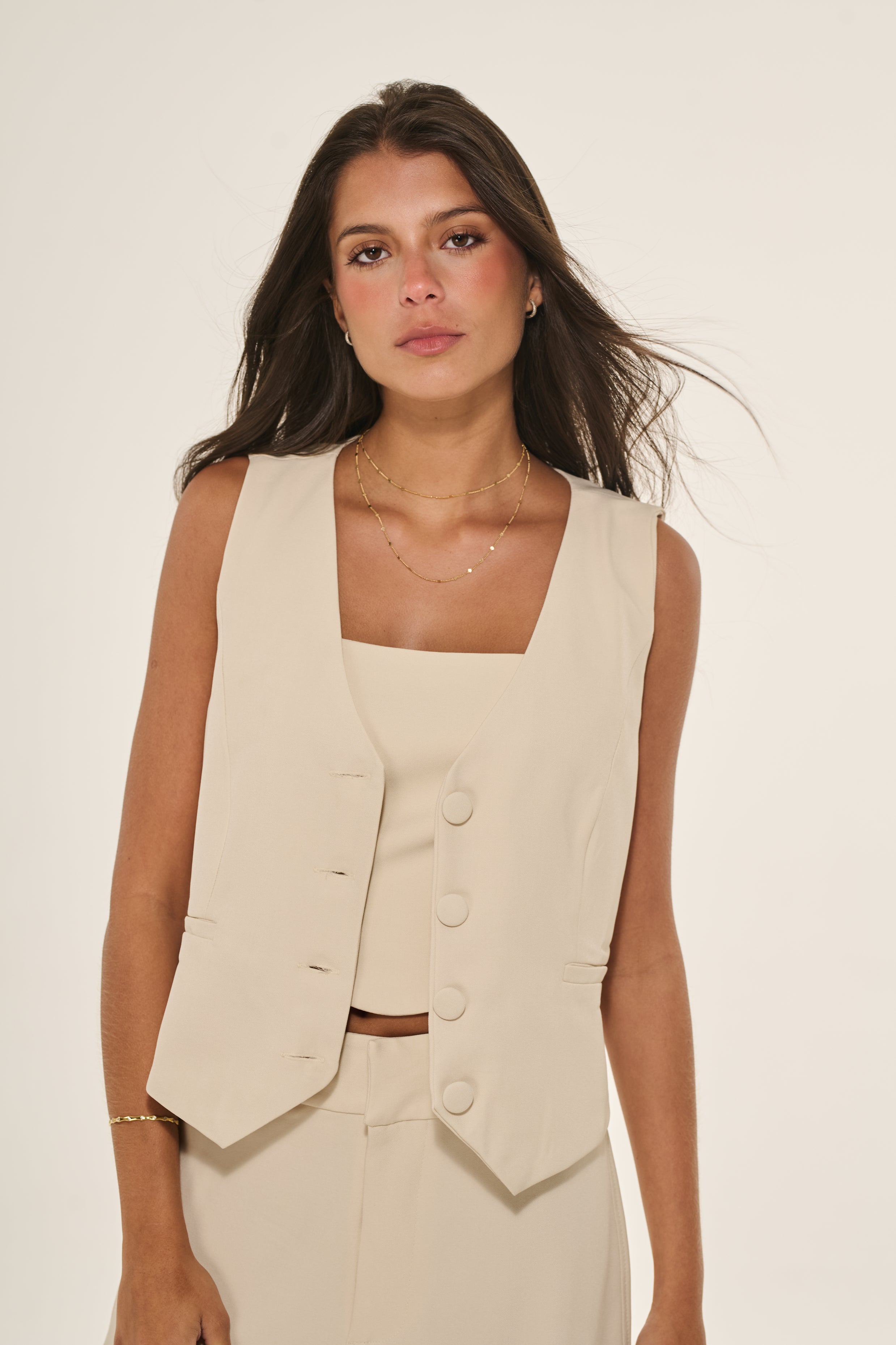 Colete Alfaiataria Off White