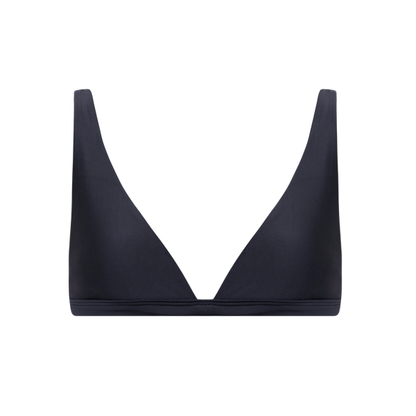 Top Triângulo Sem Costura Preto